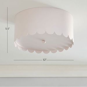 Pottery Barn Kids Scalloped Metal Flush Mount Light